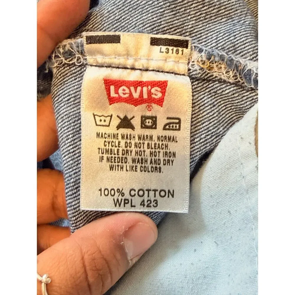 Levi’s 505 Regular Fit Button Fly Jeans Men 36x34 Medium Wash Straight Leg Denim